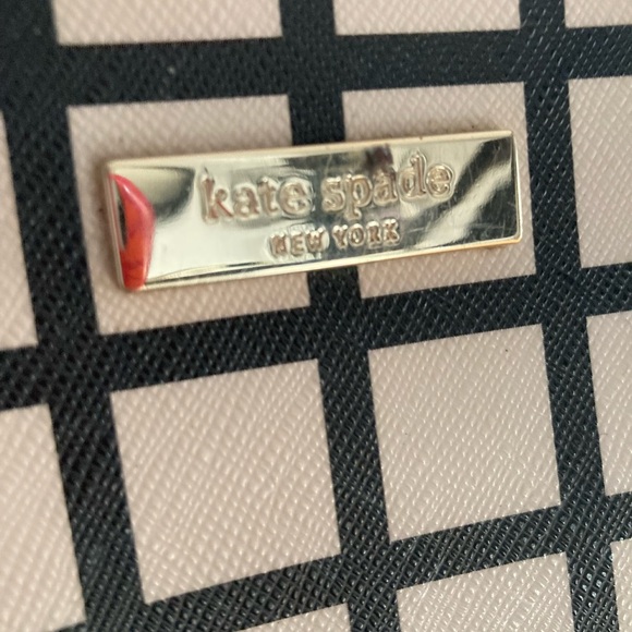 Kate Spade Black and White Checkered Women's large Tote Bag - Picture 3 of 6